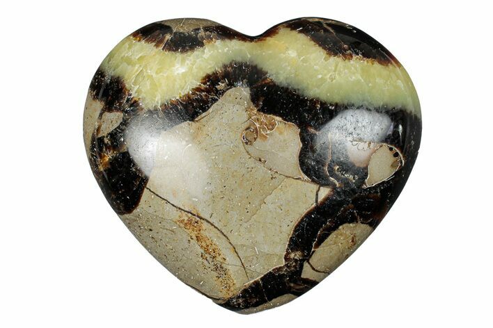 Polished Septarian Heart - Madagascar #278026